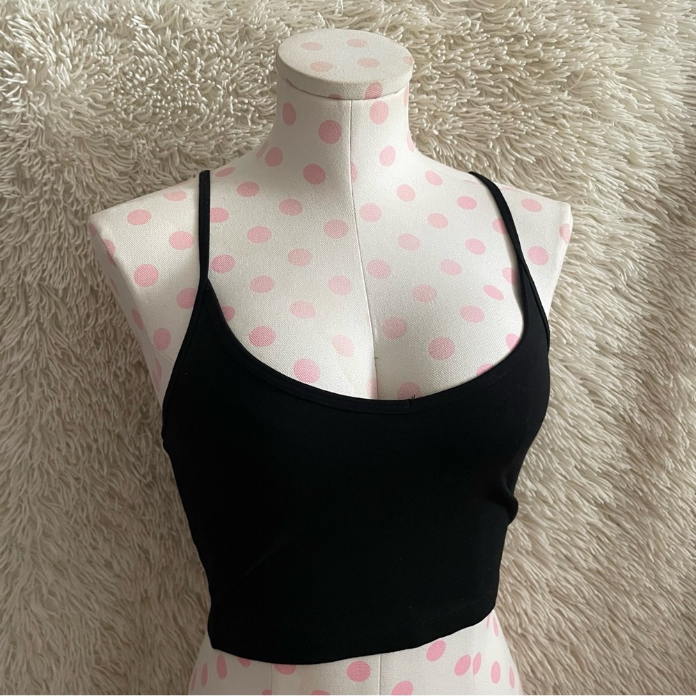 Sun-deh Black Crop Tank Top
